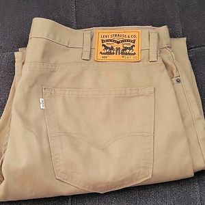 Levi's 505 mens khaki jeans